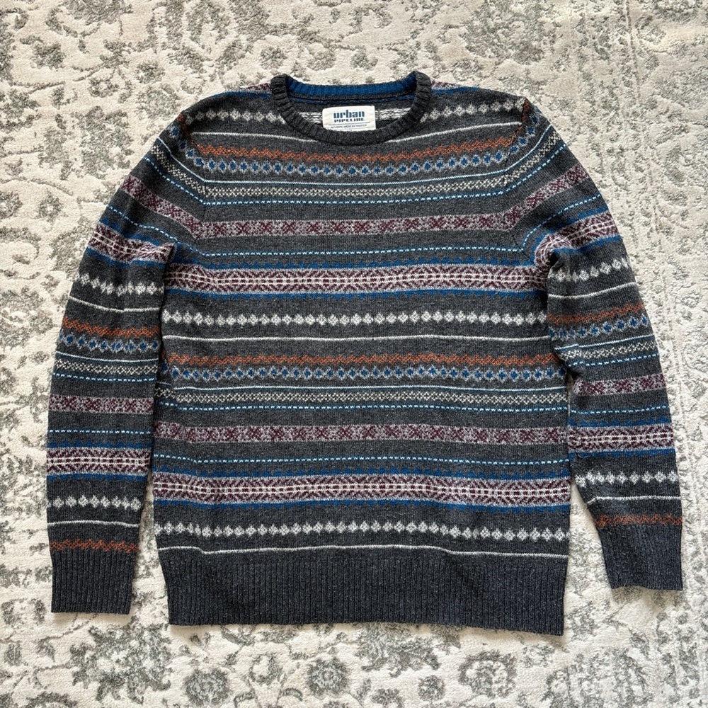 Urban Pipeline Men's Multicolor Crewneck Sweater